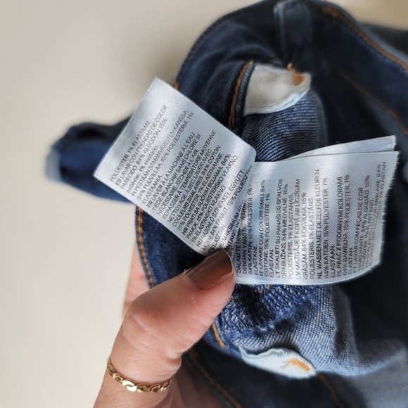 H&M super high waist rolled cuff denim shorts - Picture 9 of 13